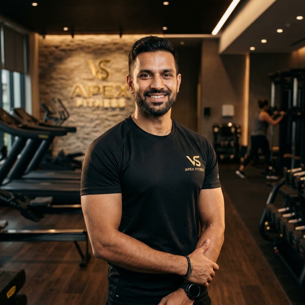 Teja Fitness Studio Founder and Gym Floor